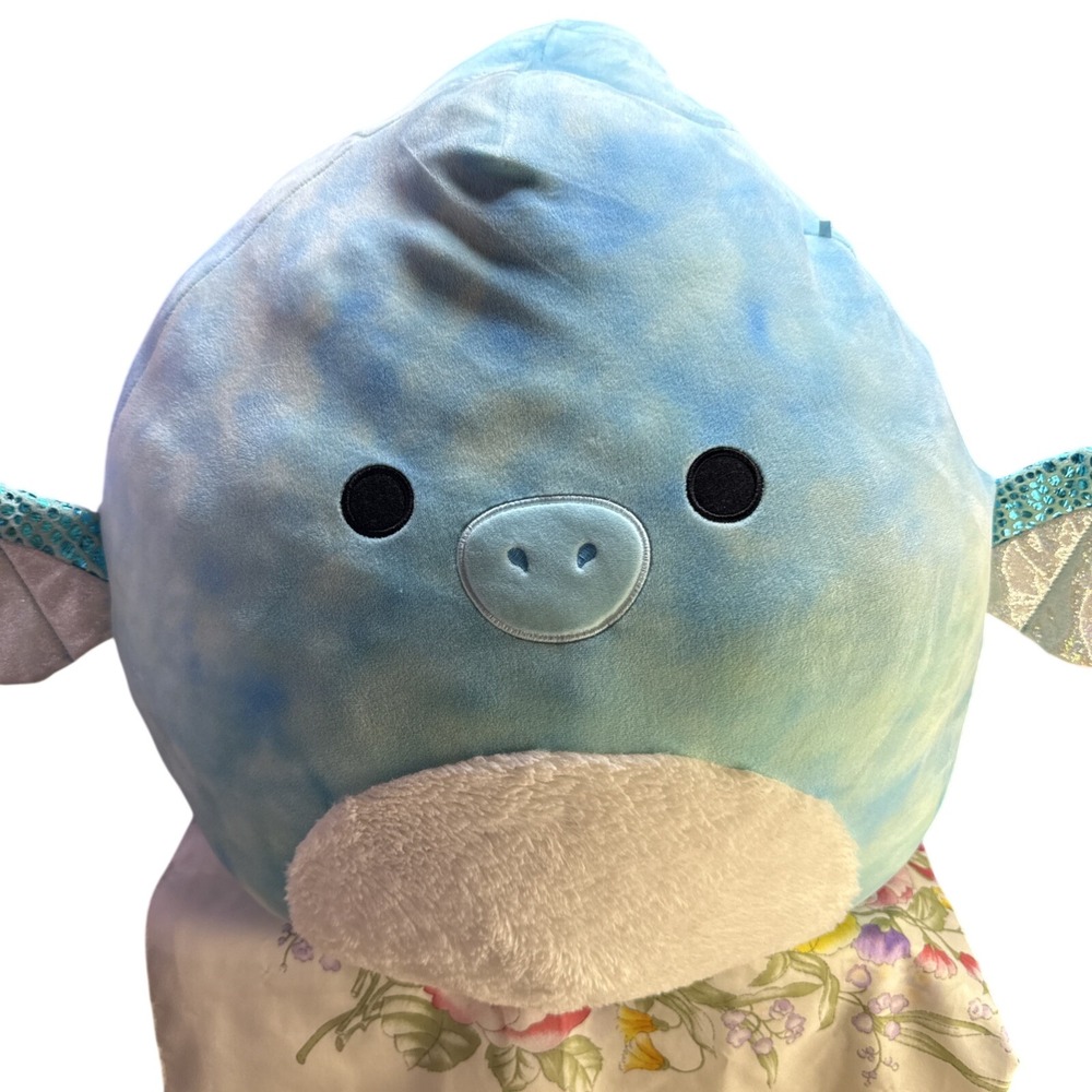 Squishmallow Shantira Pterodactyl 16" Plush Blue Dinosaur Stuffed Animal